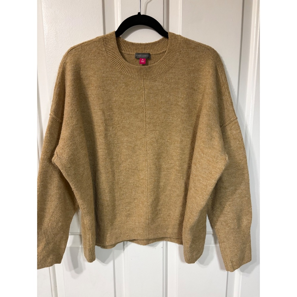 Vince Camuto | Crew Neck Drop Shoulder Sweater | XL || Gold|